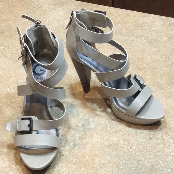 G by Guess Shoes - G by GUESS GGLANVAN STRAPPY PLATFORM SANDALS